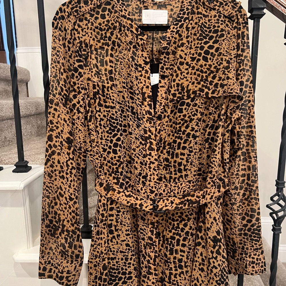 NWT Banana Republic Leopard Print Dress-Size 14 - Picture 3 of 15